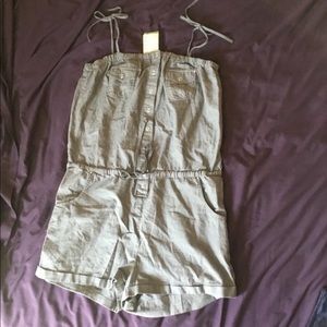 Grey lightweight cotton romper